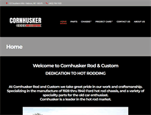 Tablet Screenshot of cornhuskerrodandcustom.net